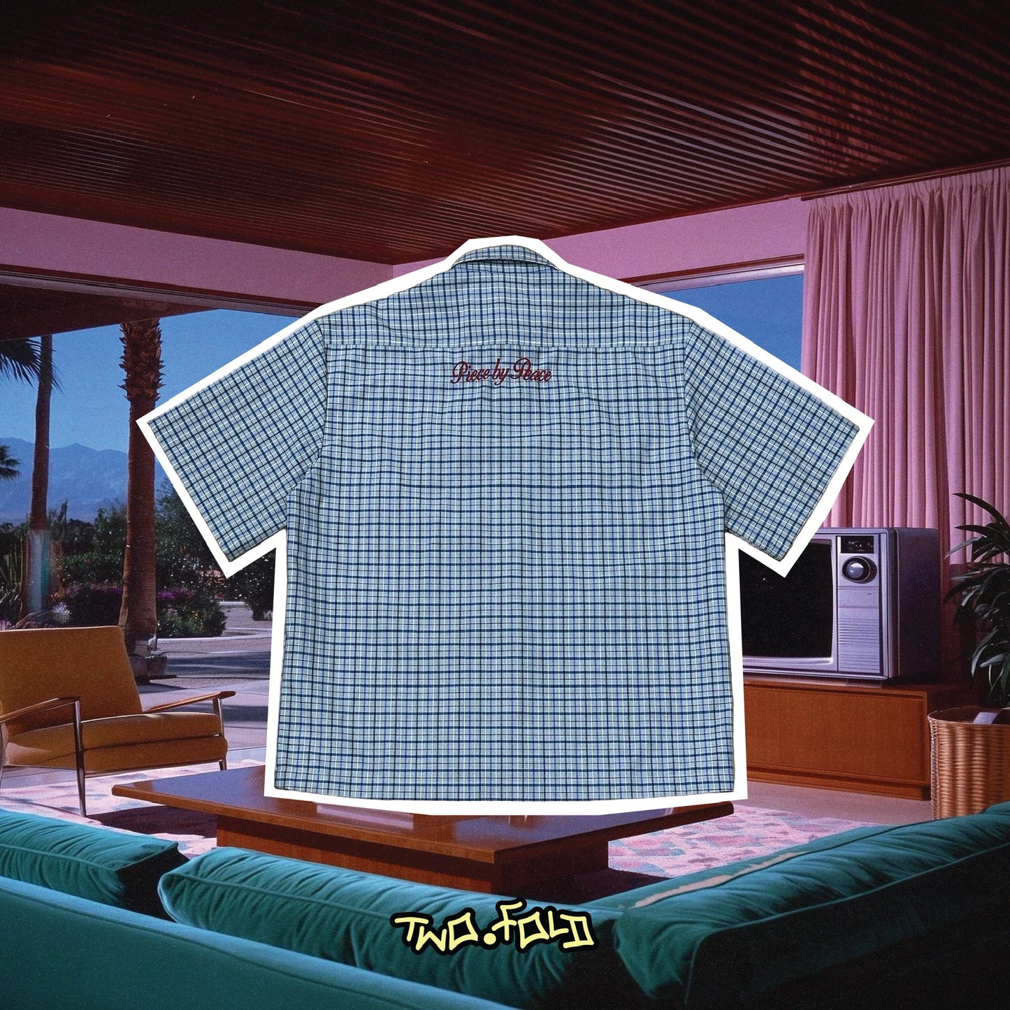BLUE BOX BUTTON UP