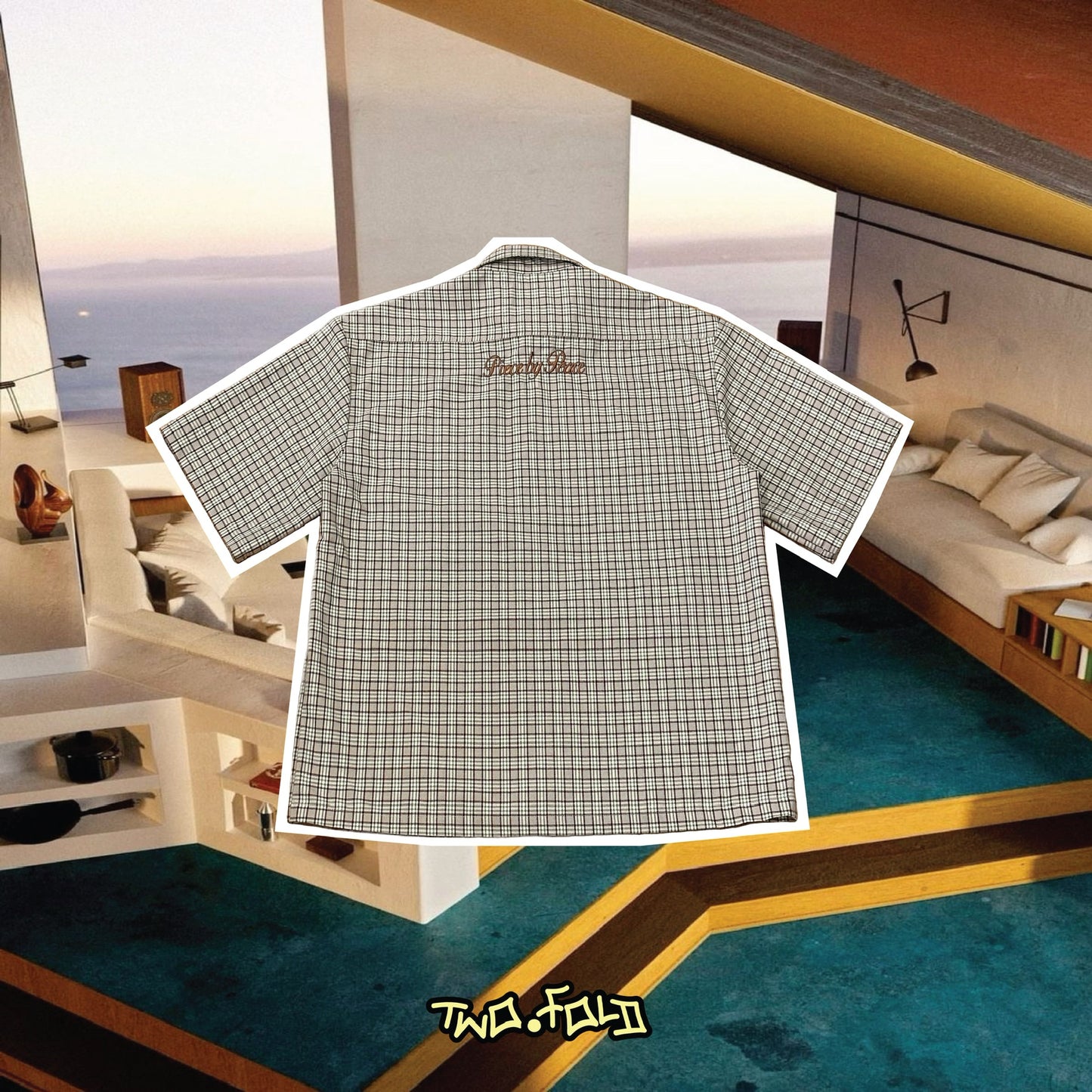 BROWN BOX BUTTON UP